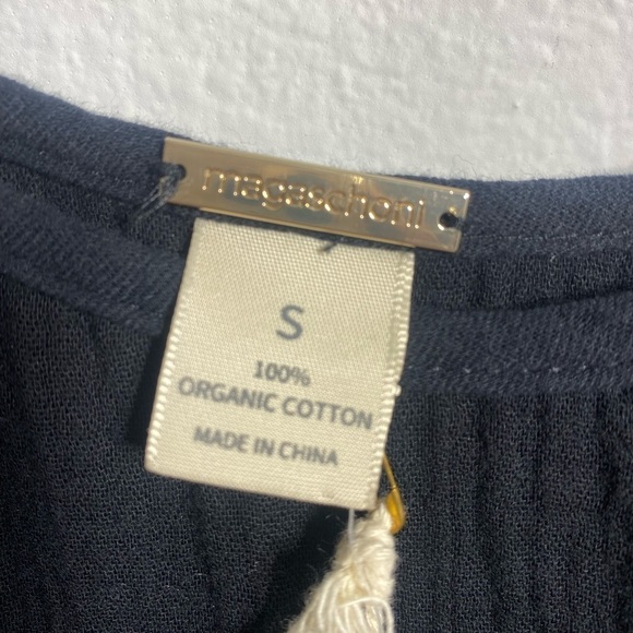 Magaschoni Black Cotton Gauze Midi Dress NWT size small - Picture 8 of 9